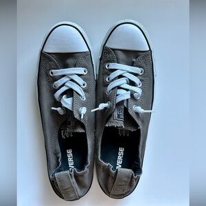 Women's Converse Chuck Taylor Shoreline Slip-On Sneakers Shoes Charcoal 10.5